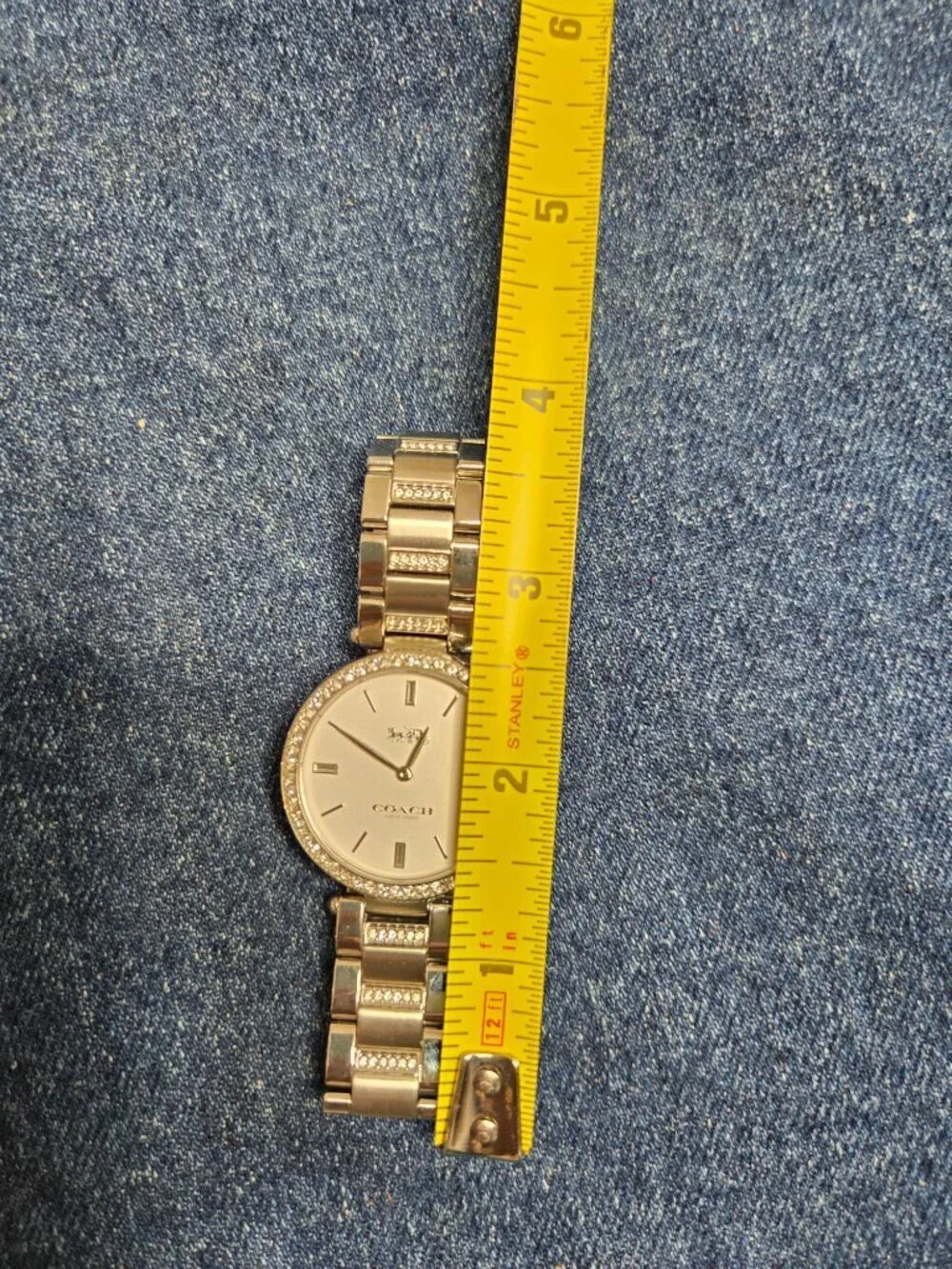 Women's - Coach Park Silver Bracelet Watch - Quartz with New Battery